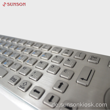 Metallische Anti-Aufruhr-Tastatur für Informationskioske